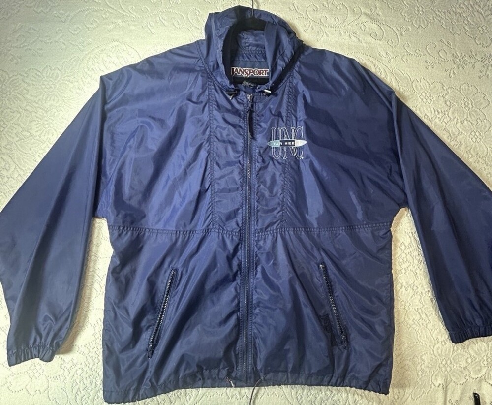 Vintage North Carolina Tar Heels Jacket Mens Large NCAA Basketball JanSport 90s